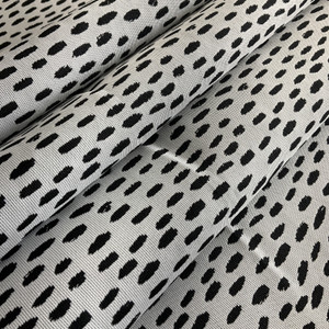 Terrasol Pebbles Outdoor Jacquard Black | Medium/Heavyweight Outdoor, Jacquard Fabric | Home Decor Fabric | 54" Wide