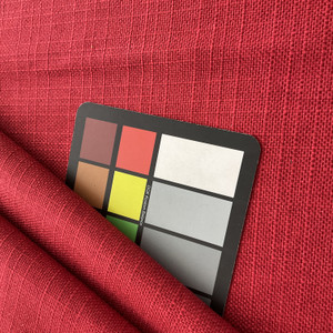 Basketweave Backed Upholstery Turbo Solid Red | Medium/Heavyweight Basketweave, Woven Fabric | Home Decor Fabric | 54" Wide