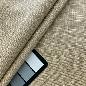 Basketweave Backed Upholstery Turbo Solid Straw | Medium/Heavyweight Basketweave, Woven Fabric | Home Decor Fabric | 54" Wide