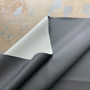 Sta-Kleen Silicone Santa Fe Faux Leather Thunder | Very Heavyweight Faux Leather Fabric | Home Decor Fabric | 54" Wide