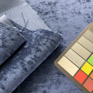 Marceel Solid Chenille Navy | Heavyweight Chenille Fabric | Home Decor Fabric | 54" Wide