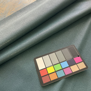 Ez-Kleen Eel Textured Faux Leather Teal | Very Heavyweight Faux Leather, Vinyl Fabric | Home Decor Fabric | 54" Wide