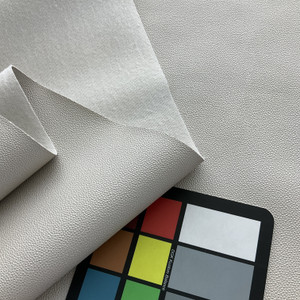 Ez-Kleen Bowa Textured Faux Leather Oyster | Very Heavyweight Faux Leather, Vinyl Fabric | Home Decor Fabric | 54" Wide