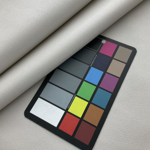 Ez-Kleen Bowa Textured Faux Leather Oyster | Very Heavyweight Faux Leather, Vinyl Fabric | Home Decor Fabric | 54" Wide