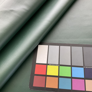 Ez-Kleen Coronado Textured Faux Leather Pine | Very Heavyweight Vinyl, Faux Leather Fabric | Home Decor Fabric | 54" Wide