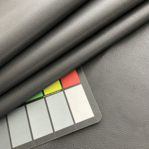 Ez-Kleen Coronado Textured Faux Leather Ebony | Very Heavyweight Vinyl, Faux Leather Fabric | Home Decor Fabric | 54" Wide