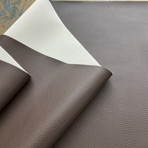 Ez-Kleen Coronado Textured Faux Leather Brown Bear | Very Heavyweight Vinyl, Faux Leather Fabric | Home Decor Fabric | 54" Wide
