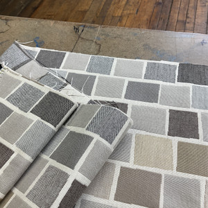 Sunbrella Blox 45542-0000 Slate | Heavyweight Outdoor Fabric | Home Decor Fabric | 54" Wide