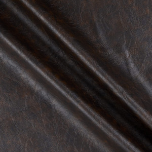 Quarter Breathable Bonded Leather Chestnut | Heavyweight Faux Leather, Leather Fabric | Home Decor Fabric | 54" Wide