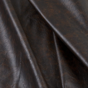 Quarter Breathable Bonded Leather Coal | Heavyweight Faux Leather, Leather Fabric | Home Decor Fabric | 54" Wide