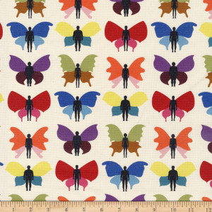 EXCLUSIVE Mister Domestic Love is Love Canvas Transformation Rainbow Multi | Medium Weight Canvas Fabric | Home Decor Fabric | 60" Wide | Pride | LGBTQ+