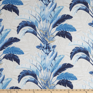 Tommy Bahama Outdoor Banana Leaves Azul | Medium Weight Outdoor Fabric | Home Decor Fabric | 54" Wide