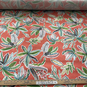 Waverly Sun N Shade Sunny Daze Outdoor Peachtini | Medium Weight Outdoor Fabric | Home Decor Fabric | 54" Wide