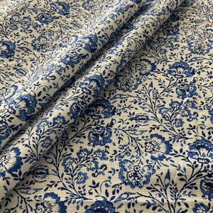 PKL Studio Filigree Duck Aegean | Medium Weight Duck Fabric | Home Decor Fabric | 54" Wide