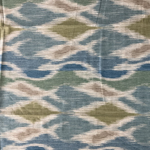 PKL Studio Bergama Ikat Twill Aloe | Lightweight Twill Fabric | Home Decor Fabric | 54" Wide