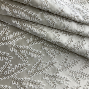 PKL Studio Delphine Jacquard Champagne | Medium Weight Jacquard Fabric | Home Decor Fabric | 54" Wide