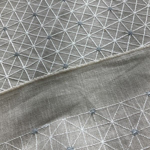 PKL Studio Sierra Embroidery Woven Duck Linen | Heavyweight Duck Fabric | Home Decor Fabric | 54" Wide