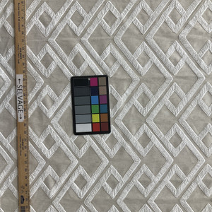 P Kaufmann A Fresh Take Accolade Embroidered Woven Cloud | Medium Weight Duck Fabric | Home Decor Fabric | 54" Wide