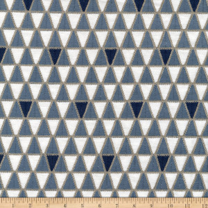 P Kaufmann A Fresh Take Grenada Embroidered Woven Horizon | Medium Weight Duck Fabric | Home Decor Fabric | 54" Wide