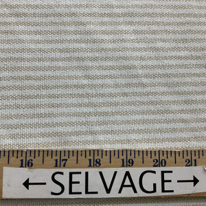 Swavelle Hot Hands Ticking Stripe Recycled Jacquard Oatmeal | Very Heavyweight Jacquard, Woven Fabric | Home Decor Fabric | 56" Wide