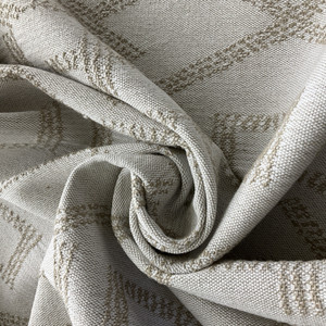 Swavelle Narny Recycled Jacquard Sand | Medium/Heavyweight Jacquard Fabric | Home Decor Fabric | 56" Wide