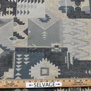 Jackson Hole Chenille Jacquard Haze | Very Heavyweight Jacquard, Chenille Fabric | Home Decor Fabric | 56" Wide