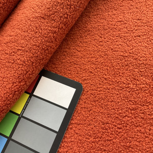 Wooly Faux Wool Solid Persimmon | Heavyweight Faux Wool Fabric | Home Decor Fabric | 56" Wide