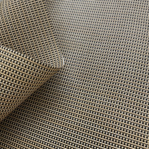 Phifertex Plus Vinyl Mesh Straw Mat Outdoor Cognac | Very Heavyweight Outdoor, Sling, Mesh Fabric | Home Decor Fabric | 54" Wide