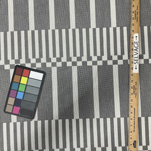 Bella Dura Home Performance Pep Rally Pewter | Heavyweight Outdoor, Jacquard Fabric | Home Decor Fabric | 57" Wide