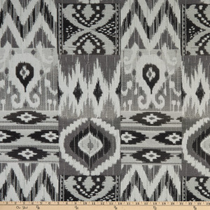 Bella Dura Home Performance Jacquard Tubac Onyx | Heavyweight Outdoor, Jacquard Fabric | Home Decor Fabric | 56" Wide