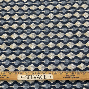 InsideOut Indoor/Outdoor Performance Halfway Rock Woven Jacquard Indigo | Very Heavyweight Outdoor, Jacquard Fabric | Home Decor Fabric | 57" Wide