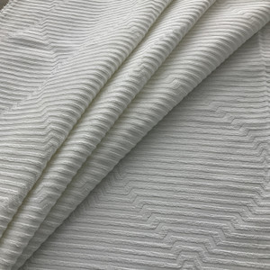 InsideOut Indoor/Outdoor Performance Mission Bay Woven Jacquard Snow | Very Heavyweight Outdoor, Jacquard Fabric | Home Decor Fabric | 55" Wide