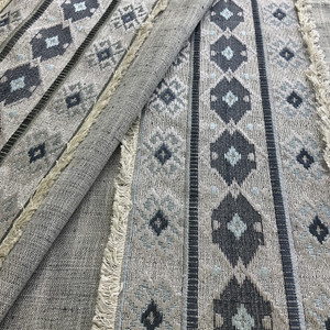 Swavelle Rustic Refined Embroidered Woven Lake | Medium Weight Woven Fabric | Home Decor Fabric | 53" Wide
