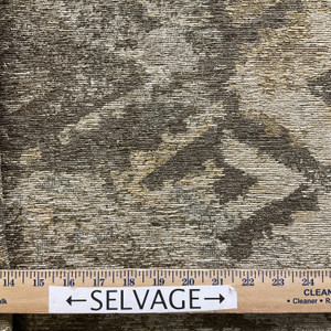 Swavelle Wind River Geo Chenille Truffle | Heavyweight Chenille Fabric | Home Decor Fabric | 58" Wide