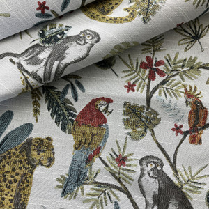 Swavelle Game Reserve Jacquard Multi | Very Heavyweight Jacquard Fabric | Home Decor Fabric | 57" Wide