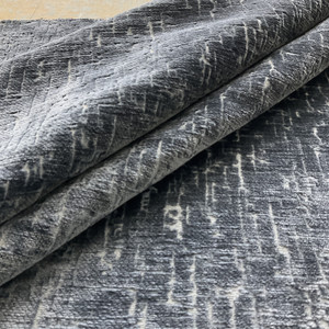 Europatex Felicity Cut Velvet Battleship | Heavyweight Velvet Fabric | Home Decor Fabric | 55" Wide