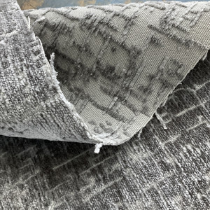 Europatex Felicity Cut Velvet Steel | Very Heavyweight Velvet Fabric | Home Decor Fabric | 55" Wide