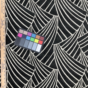 Comersan Fabrics Franklin Chenille Black | Medium/Heavyweight Chenille Fabric | Home Decor Fabric | 55" Wide