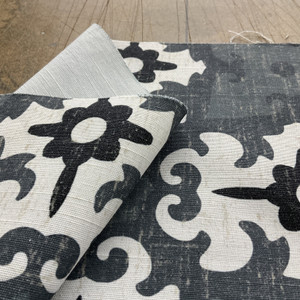 Comersan Fabrics Cartago Woven Gray And Black | Very Lightweight Woven Fabric | Home Decor Fabric | 55" Wide