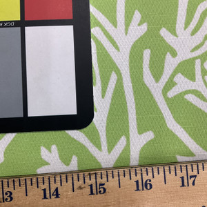 Comersan Fabrics Manglar Duck Green/White | Lightweight Duck Fabric | Home Decor Fabric | 55" Wide