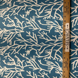 Comersan Fabrics Manglar Duck Blue/White | Lightweight Duck Fabric | Home Decor Fabric | 55" Wide