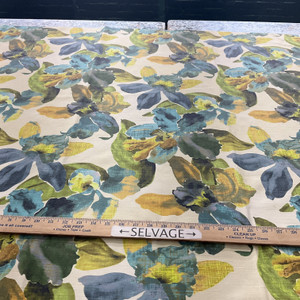 Comersan Fabrics Maverick Duck Blue/Green | Lightweight Duck Fabric | Home Decor Fabric | 55" Wide