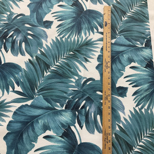 Comersan Fabrics Palmeiras Duck Blue | Lightweight Duck Fabric | Home Decor Fabric | 55" Wide