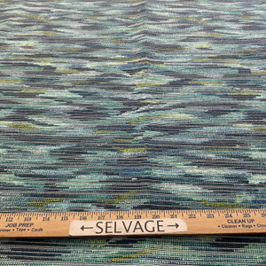 Global Geos Upside HiLo Velvet Blue/Green | Heavyweight Velvet Fabric | Home Decor Fabric | 54" Wide
