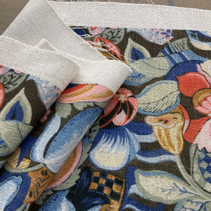 Crafted Artisan Eclectic Floral Donegal Woven Multi | Heavyweight Woven Fabric | Home Decor Fabric | 54" Wide