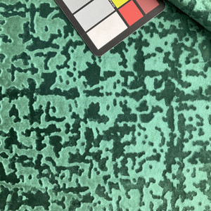 118" Allendale Abstract Crushed Velvet Forest | Medium/Heavyweight Velvet Fabric | Home Decor Fabric | 118" Wide