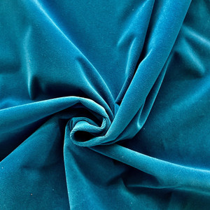 InsideOut Indoor/Outdoor Performance Costa Velvet Peacock | Medium/Heavyweight Outdoor, Velvet Fabric | Home Decor Fabric | 55" Wide