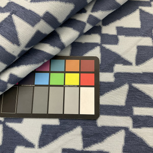 InsideOut Indoor/Outdoor Performance Coastal Impressive Chenille Jacquard Aegean | Very Heavyweight Outdoor, Chenille, Jacquard Fabric | Home Decor Fabric | 56" Wide