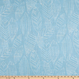Trace Leaf Outline Basketweave Niagara | Medium/Heavyweight Basketweave Fabric | Home Decor Fabric | 54" Wide