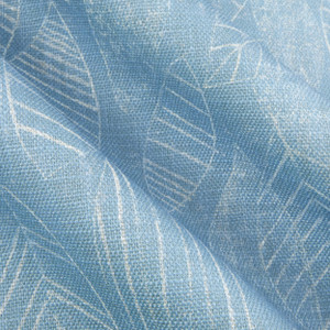 Trace Leaf Outline Basketweave Niagara | Medium/Heavyweight Basketweave Fabric | Home Decor Fabric | 54" Wide
